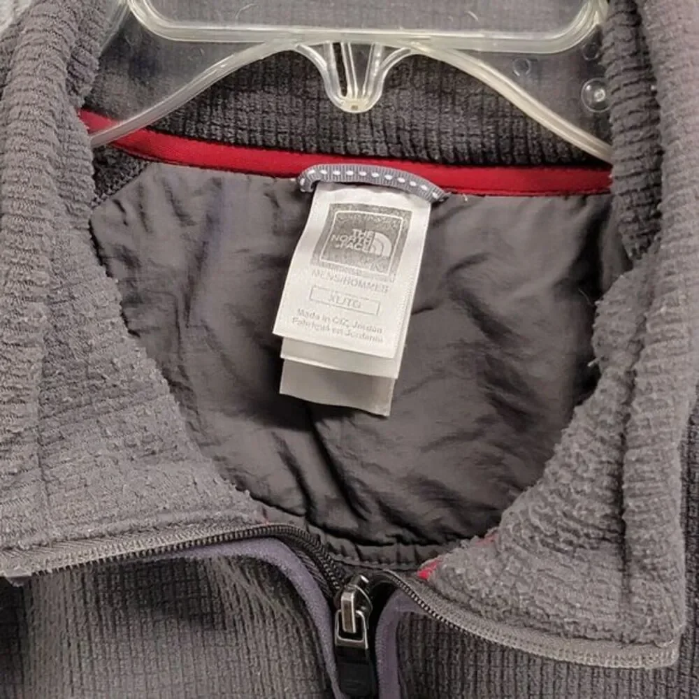 The North Face ¼ Zip‎ Waffle Fleece Pullover Sweater Men's Size XL Gray